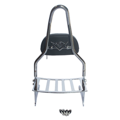 Sissy Bar com Easy Rider - Fixo - CROMADO - Yamaha - Midnight Star 950 (2009+) - Ronco V2