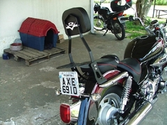 Sissy Bar Fixo - CROMADO - Kasinski - Mirage 250 (2001-2013) - loja online