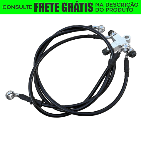 Flexível de Freio/Aeroquip - Guidão 16" Pol. - Preto - Harley Davidson - Sportster 883R
