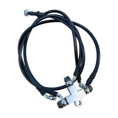 Flexível de Freio/Aeroquip - Guidão 16" Pol. - Preto - Harley Davidson - Sportster 883R na internet