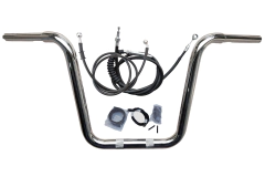 Kit Guidão Seca Sovaco - 12" Pol. Altura - Tubo 1.1/4" Pol. - CROMADO - Harley Davidson - Breakout (com Acelerador Eletrônico) - comprar online