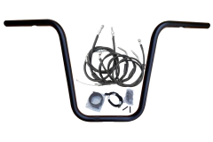 Kit Guidão Seca Sovaco - 16" Pol. Altura - Tubo 1" Pol. - PRETO - Harley Davidson - Deluxe (com ABS) - comprar online