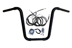 Kit Guidão Seca Sovaco - 14" Pol. Altura - Tubo 1.1/4" Pol. - PRETO - Harley Davidson - Sportster 883/1200 - comprar online