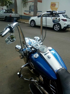 Imagem do Kit Guidão Seca Sovaco - 18" Pol. Altura - Tubo 1.1/4" Pol. - CROMADO - Harley Davidson - Road King (2016-2017 a 2020-2020) (ABS e Embreagem Hidráulica)