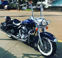 Guidão Seca Sovaco - 18" Pol. Altura - Tubo 1.1/4" Pol. - CROMADO - Harley Davidson - (Com Acelerador Eletrônico) na internet