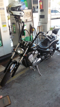 Kit Guidão Seca Sovaco - 12" Pol. Altura - Tubo 1.1/4" Pol. - PRETO - Honda - Shadow 600 na internet