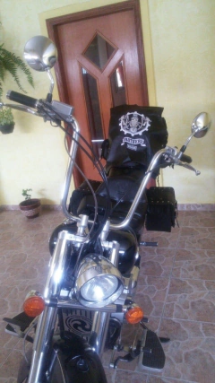 Kit Guidão Seca Sovaco - 15" Pol. Altura - Tubo 1" Pol. - CROMADO - Honda - Shadow 750 (sem riser) - Ronco V2