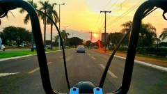 Kit Guidão Seca Sovaco - 12" Pol. Altura - Tubo 1.1/4" Pol. - PRETO - Honda - Shadow 600 - Ronco V2