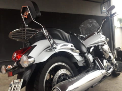 Sissy Bar Destacável - CROMADO - Yamaha - Midnight Star 950 (2009+) - loja online