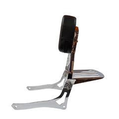 Sissy Bar Fixo - CROMADO - Royal Enfield - Super Meteor 650 - Arco Alto - Ronco V2