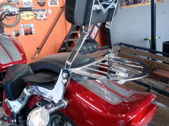 Sissy Bar Fixo - CROMADO - Yamaha - Drag Star 650 (1998-2008) - loja online