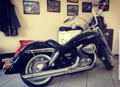 Kit Guidão Seca Sovaco - 16" Pol. Altura - Tubo 1.1/4" Pol. - CROMADO - Honda - Shadow 750