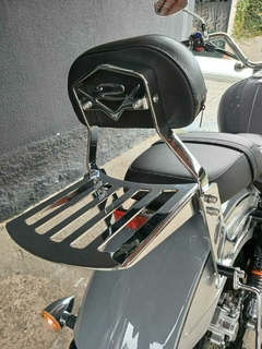Sissy Bar Fixo - CROMADO - Shineray - Denver 250 - Arco Baixo
