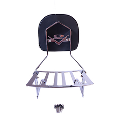 Sissy Bar Fixo - CROMADO - Shineray - Denver 250 - Arco Alto - loja online