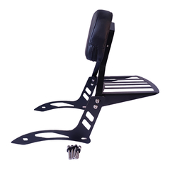 Sissy Bar Fixo - PRETO - Shineray - Denver 250 - Arco Alto - Ronco V2
