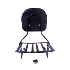 Sissy Bar Fixo - PRETO - Shineray - Denver 250 - Arco Alto - loja online
