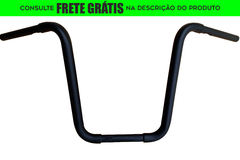 Guidão Seca Sovaco - 14" Pol. Altura - Tubo 1.1/4" Pol. - PRETO - Harley Davidson