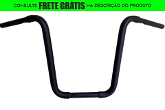 Guidão Seca Sovaco - 18" Pol. Altura - Tubo 1.1/4" Pol. - PRETO - Harley Davidson