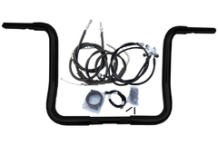 Kit Guidão Seca Sovaco - 16" Pol. Altura - Tubo 1.1/4" Pol. - PRETO - Harley Davidson - Street Glide (até 2007) - Sem ABS - comprar online