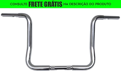Guidão Seca Sovaco - 14" Pol. Altura - Tubo 1.1/4" Pol. TOURING - CROMADO - Harley Davidson