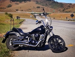 Imagem do Kit Guidão Seca Sovaco - 18" Pol. Altura - Tubo 1.1/4" Pol. - CROMADO - Kawasaki - Vulcan 900 Custom (com riser)