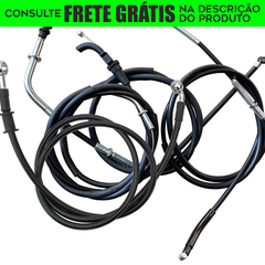 Kit Completo Cabos Comando - 14" Pol. - Guidão Seca Sovaco - Kawasaki - Vulcan 650 (sem ABS)