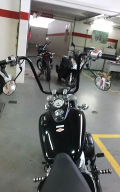 Kit Guidão Seca Sovaco - 12" Pol. Altura - Tubo 1" Pol. - PRETO - Honda - Shadow 750 (sem riser) - Ronco V2