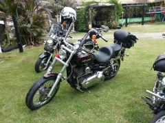 Kit Guidão Seca Sovaco - 15" Pol. Altura - Tubo 1.1/4" Pol. - CROMADO - Harley Davidson - Dyna