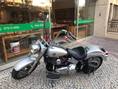 Guidão Seca Sovaco - 16" Pol. Altura - Tubo 1.1/4" Pol. - CROMADO - Harley Davidson - Fat Boy na internet
