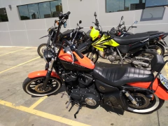 Kit Guidão Seca Sovaco - 12" Pol. Altura - Tubo 1" Pol. - PRETO - Harley Davidson - Sportster 883R - Ronco V2