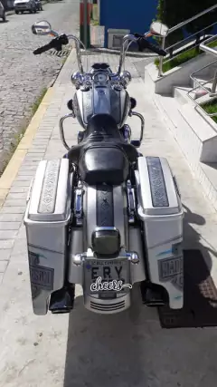 Kit Cabos Comando - 14" Pol. - Aeroquip Cromado - Guidão Seca Sovaco - Harley Davidson - Road King (2016-2017 a 2020-2020) (ABS e Embreagem Hidráulica) - loja online