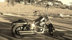 Kit Guidão Seca Sovaco - 15" Pol. Altura - Tubo 1.1/4" Pol. - CROMADO - Harley Davidson - Dyna Fat Bob (com riser) na internet