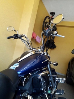 Guidão Seca Sovaco - 18" Pol. Altura - Tubo 1" Pol. - CROMADO - Yamaha - Midnight Star 950