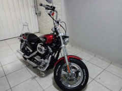 Imagem do Kit Guidão Seca Sovaco - 12" Pol. Altura - Tubo 1.1/4" Pol. - CROMADO - Harley Davidson - Sportster 883/1200/48/Roadster (com ABS)