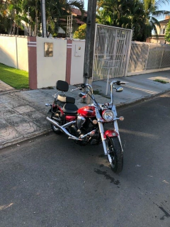 Guidão CURVE Seca Sovaco - 15" Pol. Altura - Tubo 1.1/4" Pol. - CROMADO - Yamaha - Midnight Star 950 - Ronco V2