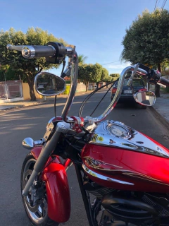 Kit Guidão Seca Sovaco - 16" Pol. Altura - Tubo 1.1/4" Pol. CURVE - CROMADO - Yamaha - Midnight 950 - Ronco V2