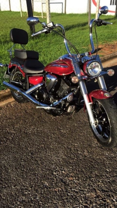 Imagem do Guidão CURVE Seca Sovaco - 14" Pol. Altura - Tubo 1.1/4" Pol. - CROMADO - Yamaha - Midnight Star 950