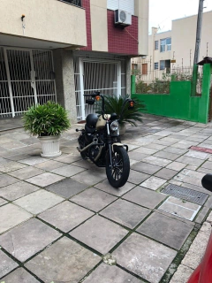 Kit Guidão Seca Sovaco - 12" Pol. Altura - Tubo 1.1/4" Pol. - PRETO - Harley Davidson - Sportster 883R na internet