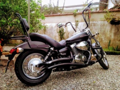 Guidão CURVE Seca Sovaco - 14" Pol. Altura - Tubo 1.1/4" Pol. - PRETO - Outras marcas - Ronco V2