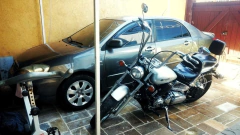 Imagem do Kit Guidão Seca Sovaco - 16" Pol. Altura - Tubo 1.1/4" Pol. - CROMADO - Yamaha - Drag Star 650