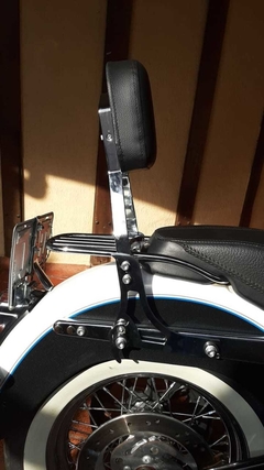 Sissy Bar Destacável - PRETO - Harley Davidson - Deluxe - SEM bagageiro (até 2017) - Ronco V2