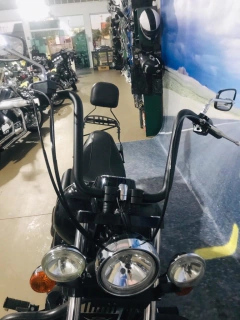 Kit Guidão Seca Sovaco - 15" Pol. Altura - Tubo 1.1/4" Pol. - PRETO - Kawasaki - Vulcan 900 Custom (com riser) - Ronco V2