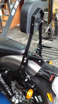 Sissy Bar Destacável - PRETO - Harley Davidson - Sportster XL 1200 Roadster (2017+) - loja online