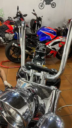 Kit Guidão e Cabos CROMADOS - Seca Sovaco - 12" Pol. Altura - Tubo 1.1/4" Pol. - Harley Davidson - Softail FX (com riser) na internet