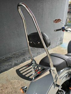 Imagem do Sissy Bar com Easy Rider - Fixo - CROMADO - Shineray - Denver 250
