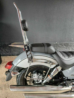 Sissy Bar com Easy Rider - Fixo - CROMADO - Shineray - Denver 250