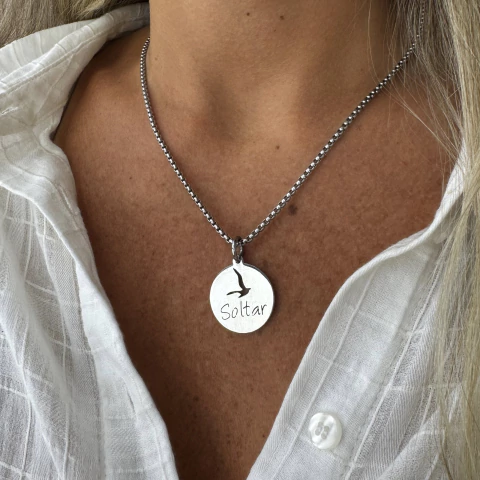 Cadena & medalla soltar - acero quirúrgico (cod 23) - comprar online