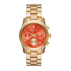 Michael kors Gold o fondo naranja (BR229)