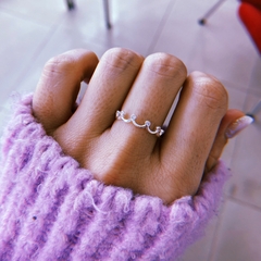Anillo corona puntitas - plata 925 (cod 15)