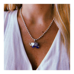 Conjunto Elefante Piedra - acero blanco (cod 27)
